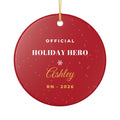 Nurse Christmas Ornament 2026 Personalized Name – Gifted Porch, view 2