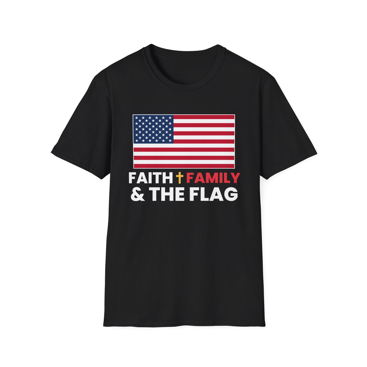 Faith Family & The Flag Tee