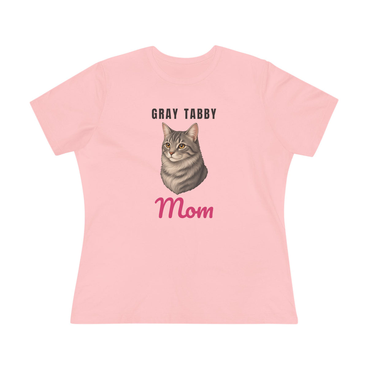 Gray Tabby Cat Mom Women's Tee