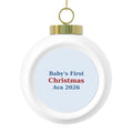 Baby's First Christmas Glass Ball Ornament