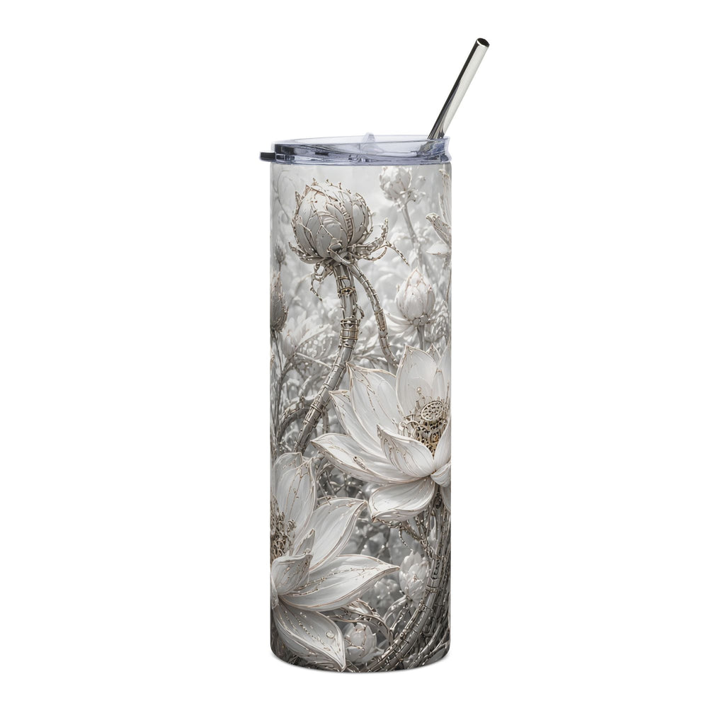 Silver Lotus 20oz Tumbler