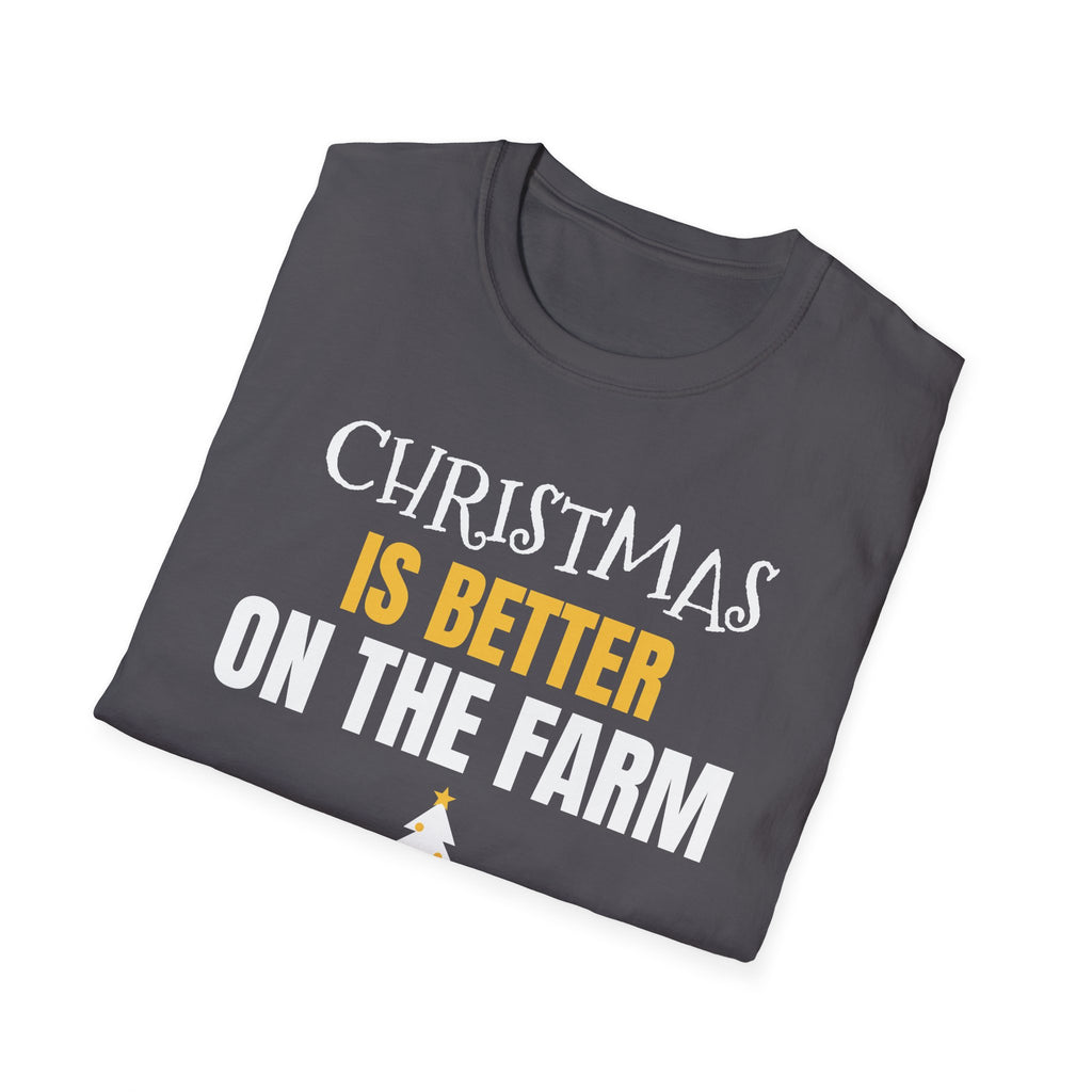 Christmas Is Better On The Farm T-Shirt Farmer Country Christmas Gift Tee – Gifted Porch