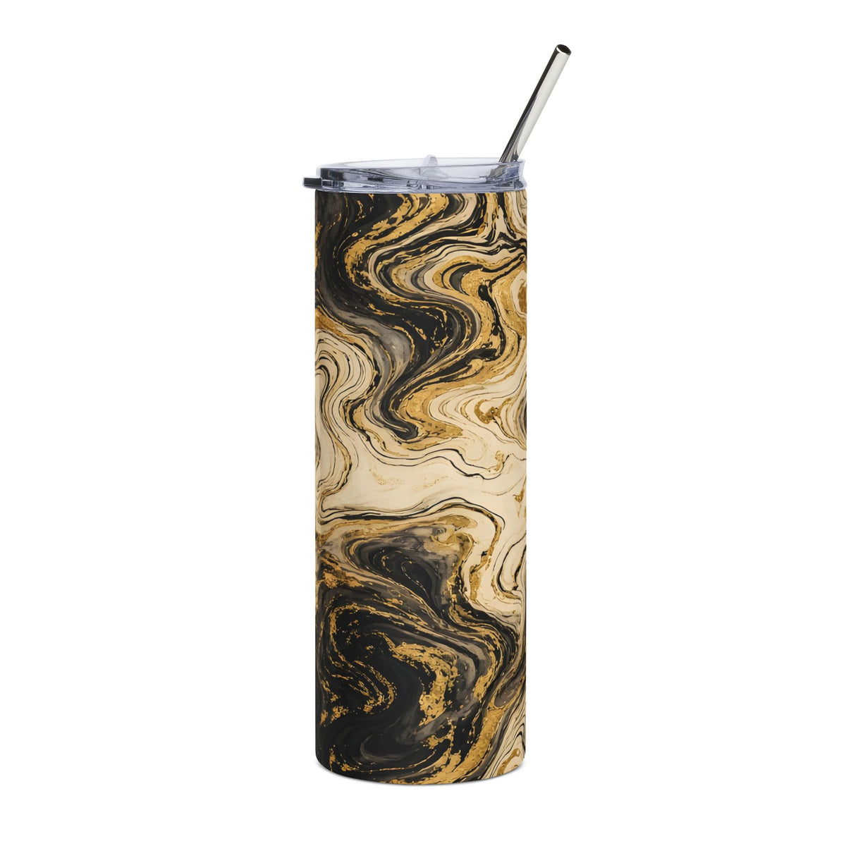 Black & Gold Ink 20oz Tumbler
