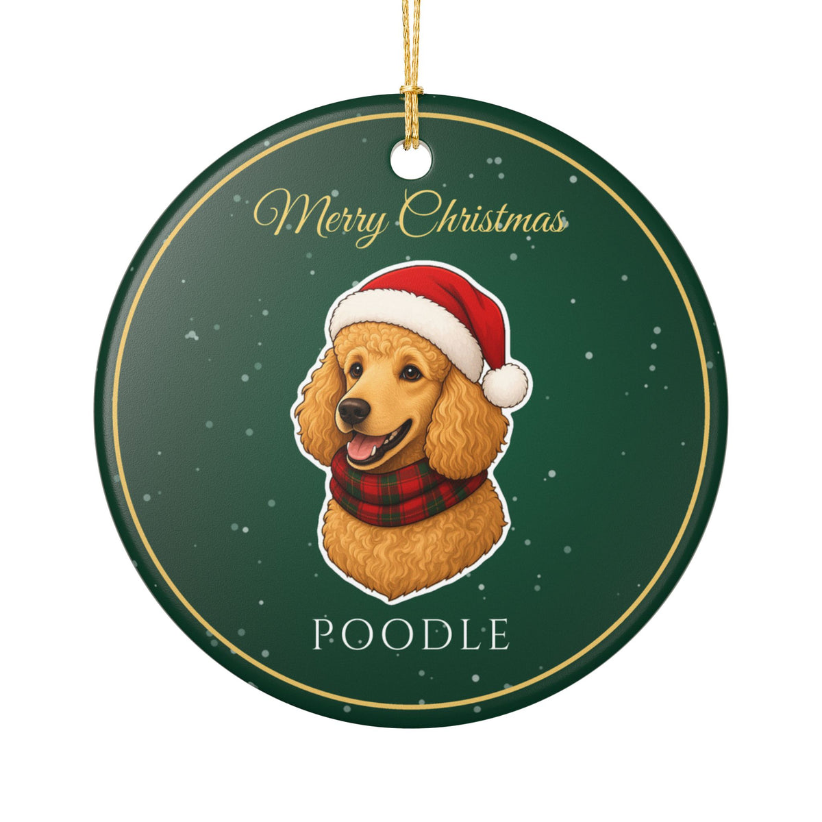 Poodle Dog Christmas Ornament – Gifted Porch, view 2