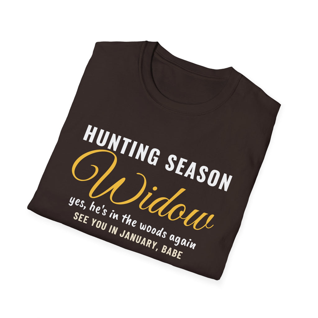 Hunting Season Widow He's In The Woods Again T-Shirt – Gifted Porch, view 24