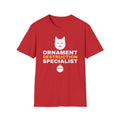 Ornament Destruction Specialist Cat Christmas Tree T-Shirt – Gifted Porch, view 4
