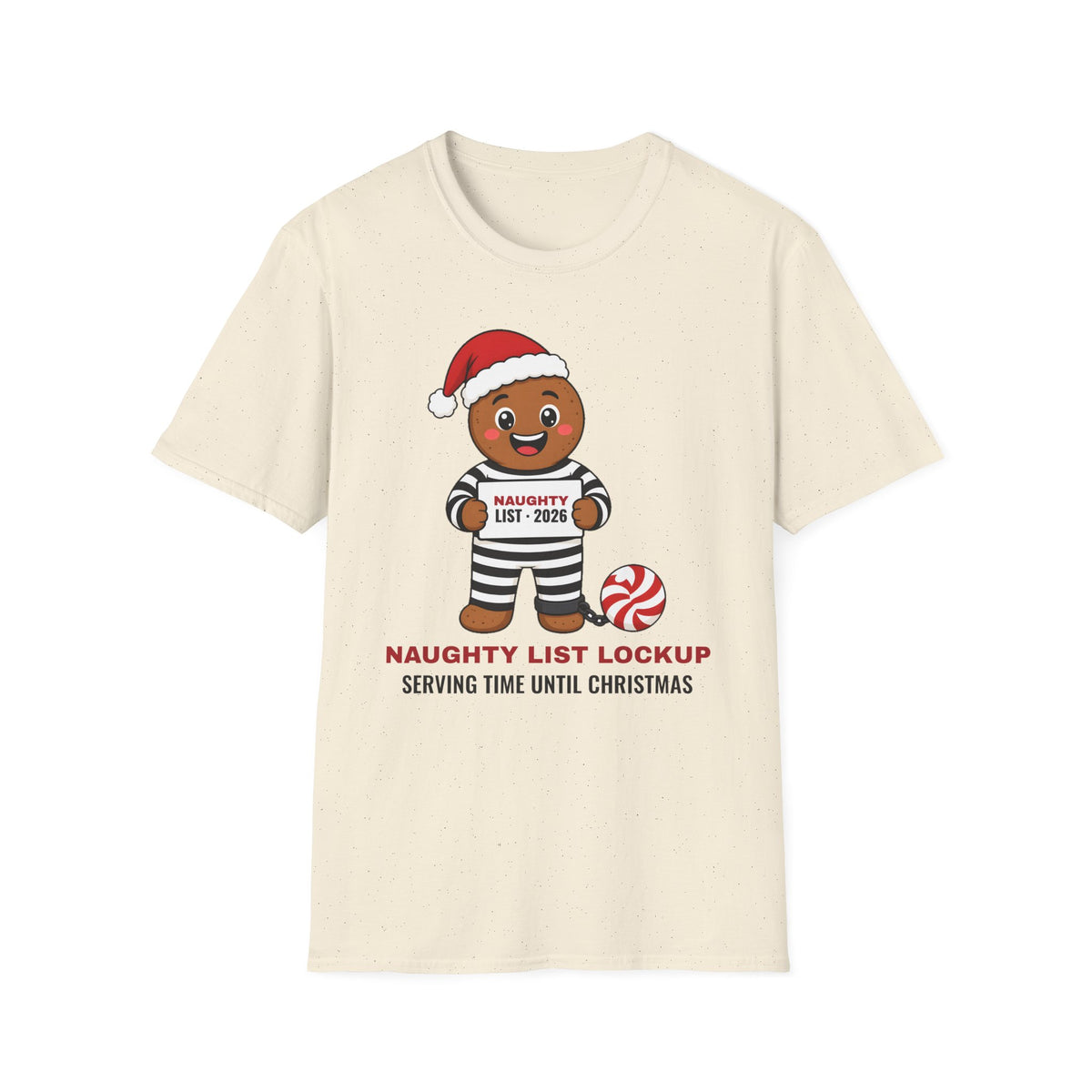 Naughty List Lockup Christmas Tee