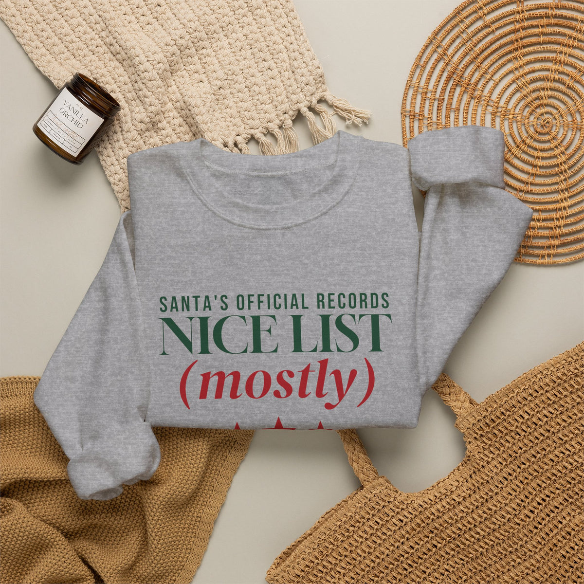 On the Nice List Mostly Sweatshirt