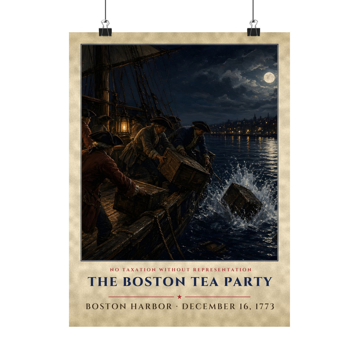 Boston Tea Party 1773 Poster