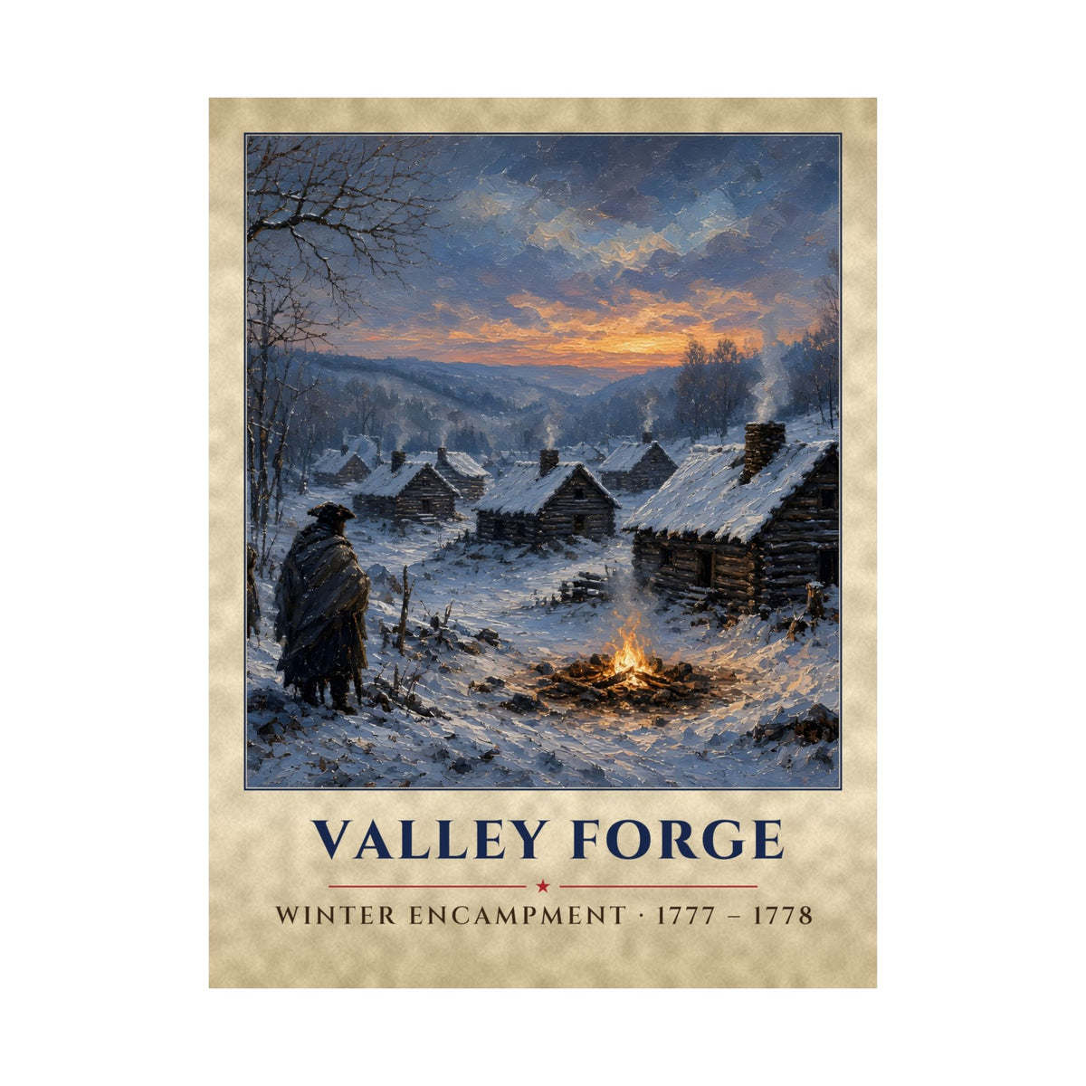 Valley Forge 1777 Poster