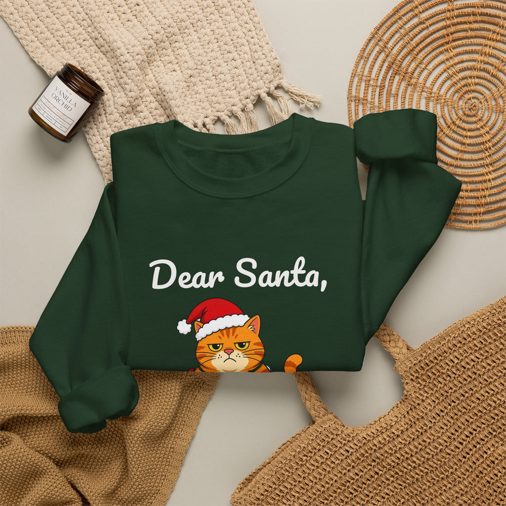 Dear Santa The Cat Did It Sweatshirt