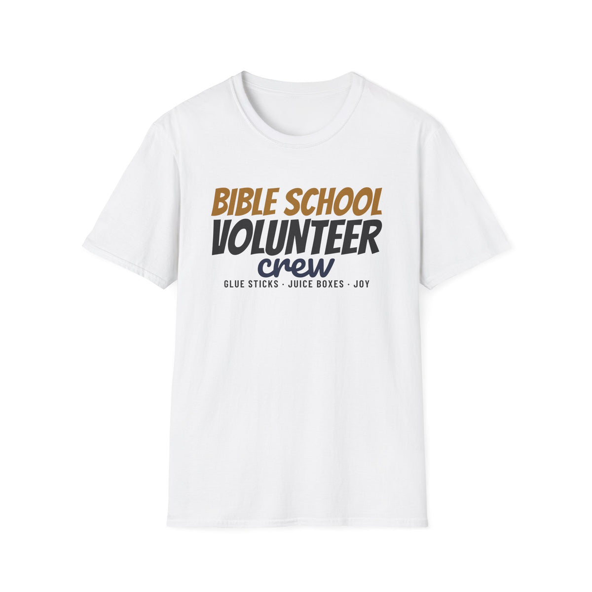Bible School Volunteer Crew Christian T-Shirt – Gifted Porch, view 1