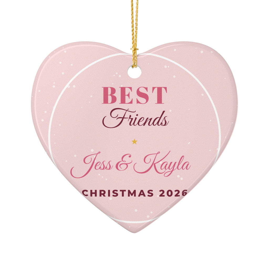 Best Friends Personalized Christmas Ornament 2026 – Gifted Porch, view 2