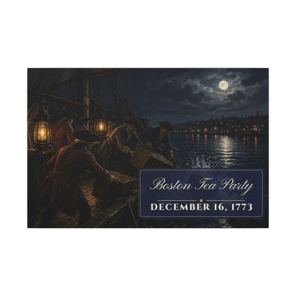 Boston Tea Party 1773 Canvas