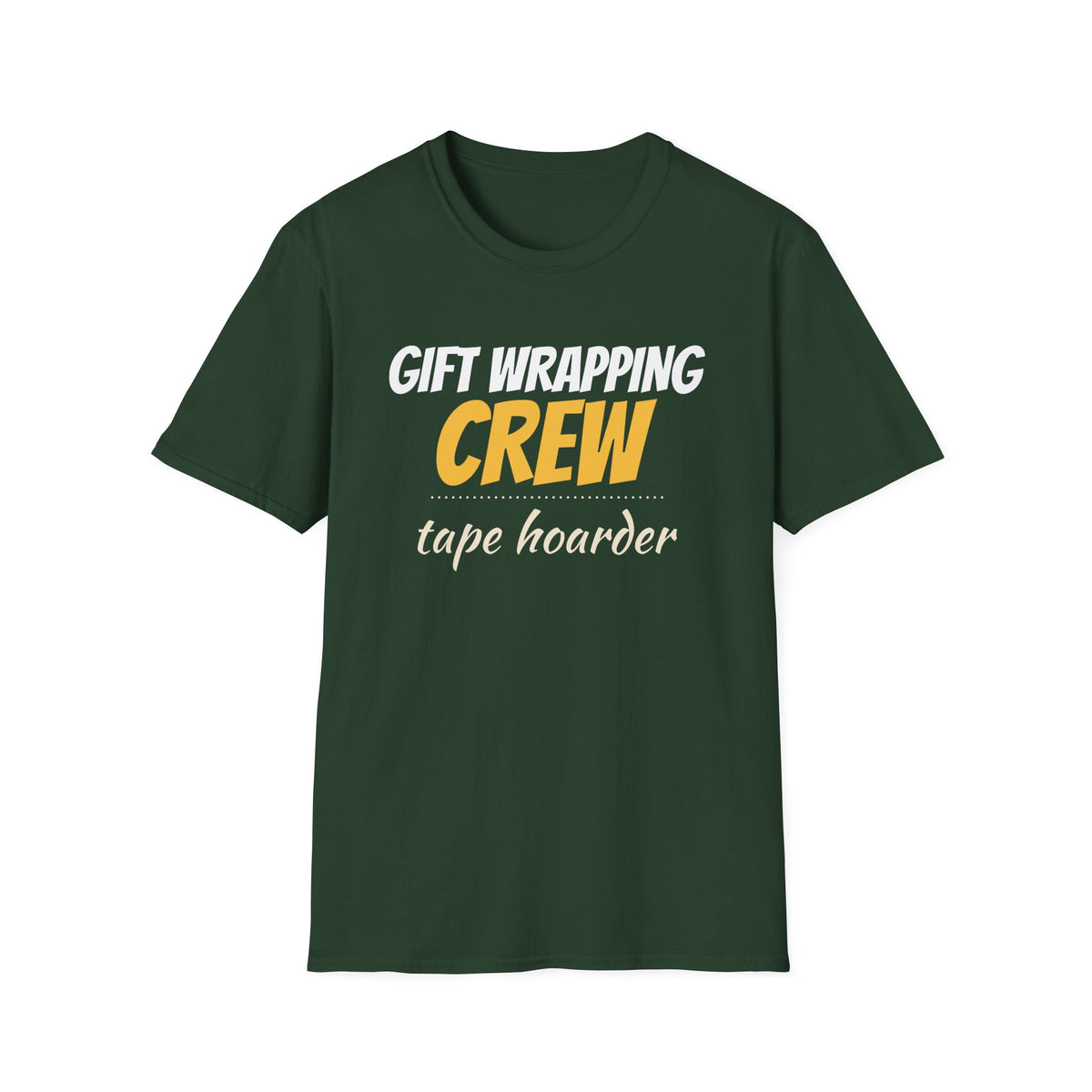 Gift Wrapping Crew Tape Hoarder Matching Christmas T-Shirt – Gifted Porch, view 3