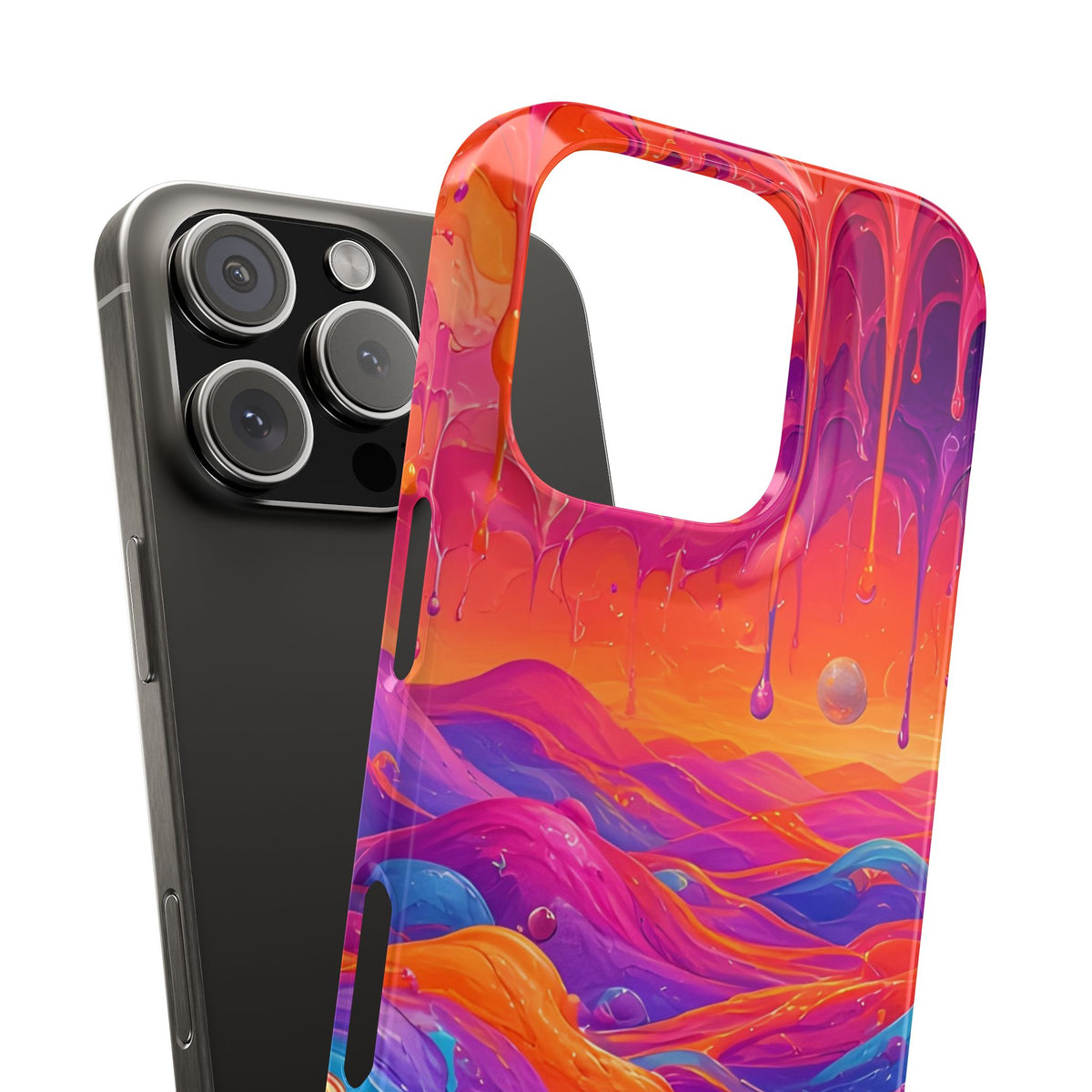 Melting Sunset Abstract Phone Case