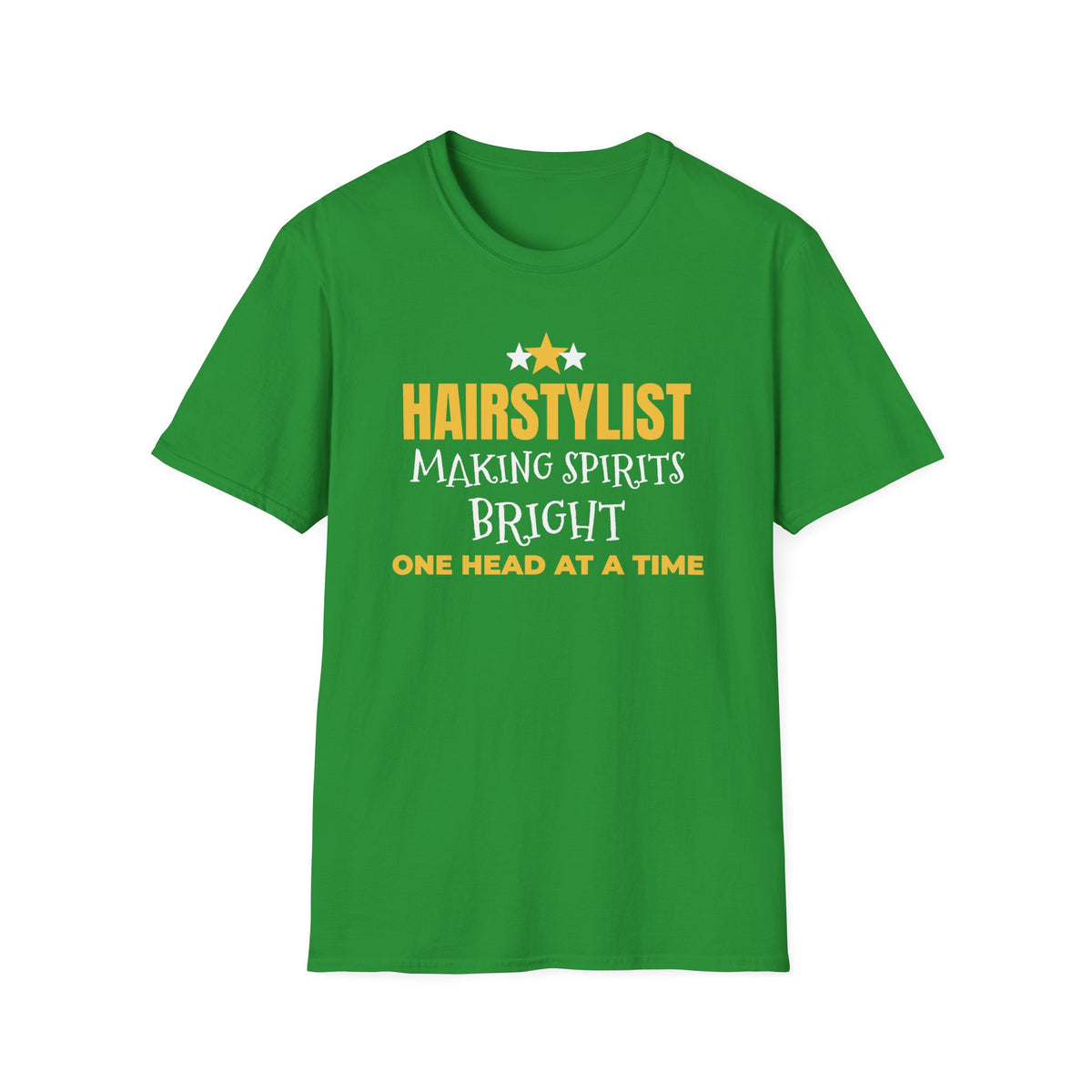 Hairstylist Making Spirits Bright One Head At A Time Christmas T-Shirt Gift – Gifted Porch