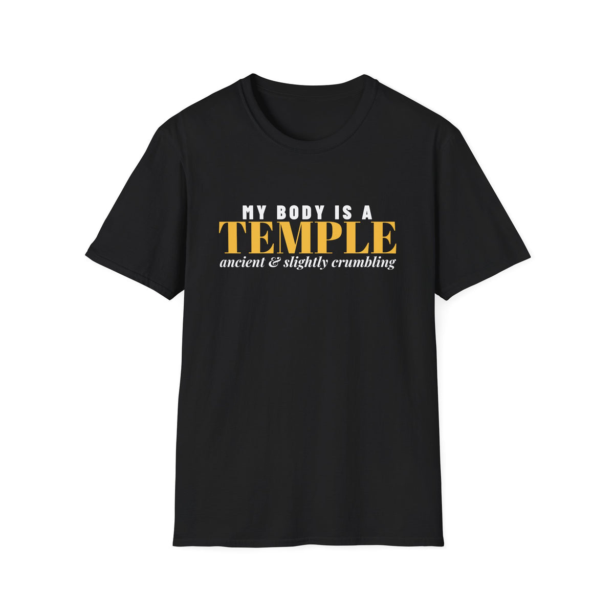 My Body Is A Temple Ancient And Crumbling T-Shirt – Gifted Porch, view 2