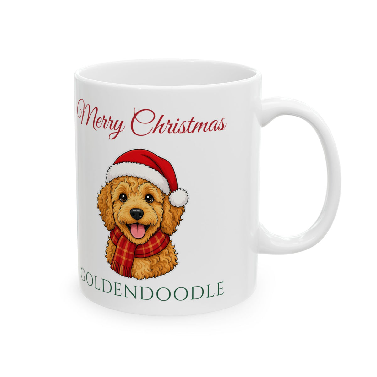 Goldendoodle Dog Christmas Mug