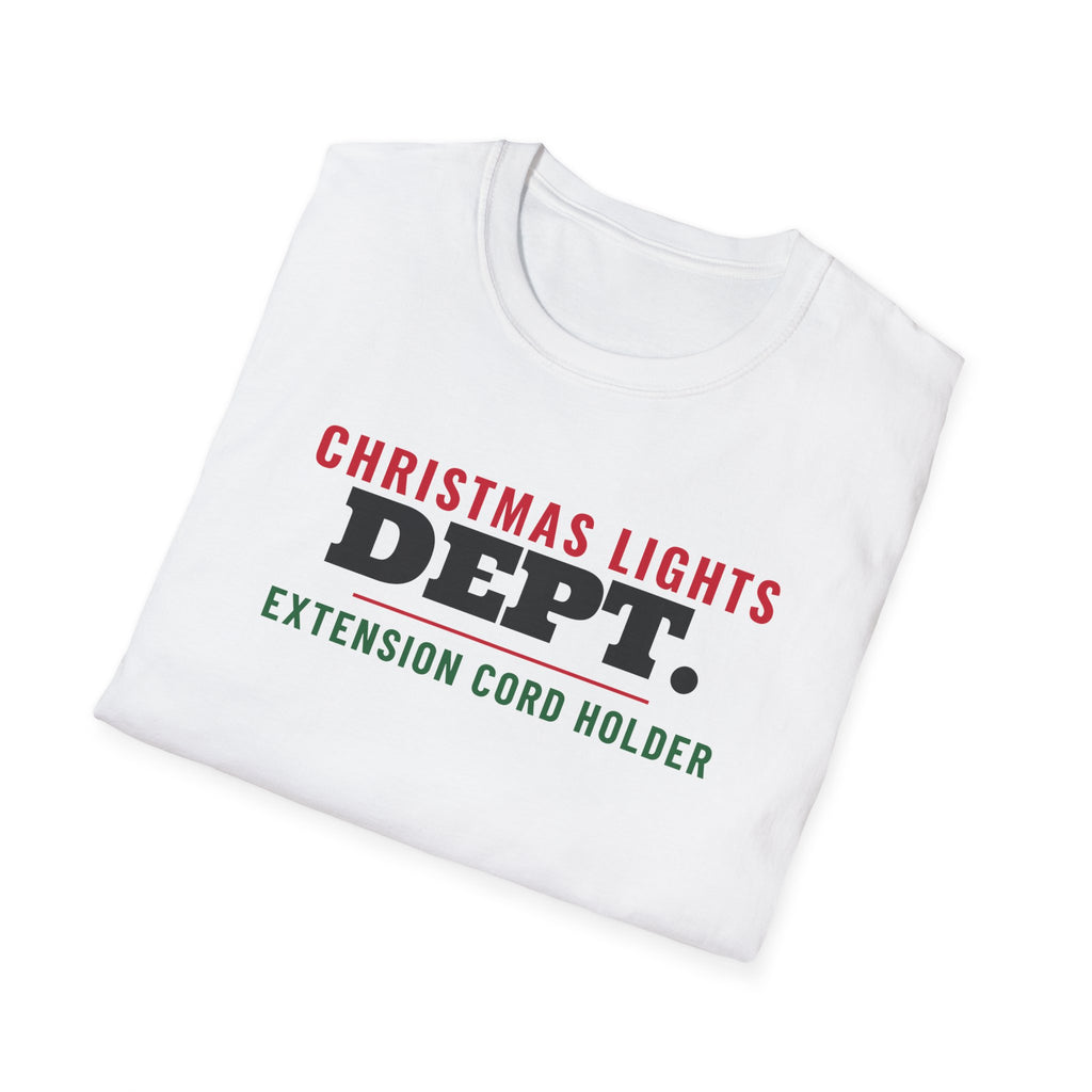 Christmas Lights Dept Extension Cord Holder Matching T-Shirt – Gifted Porch, view 7