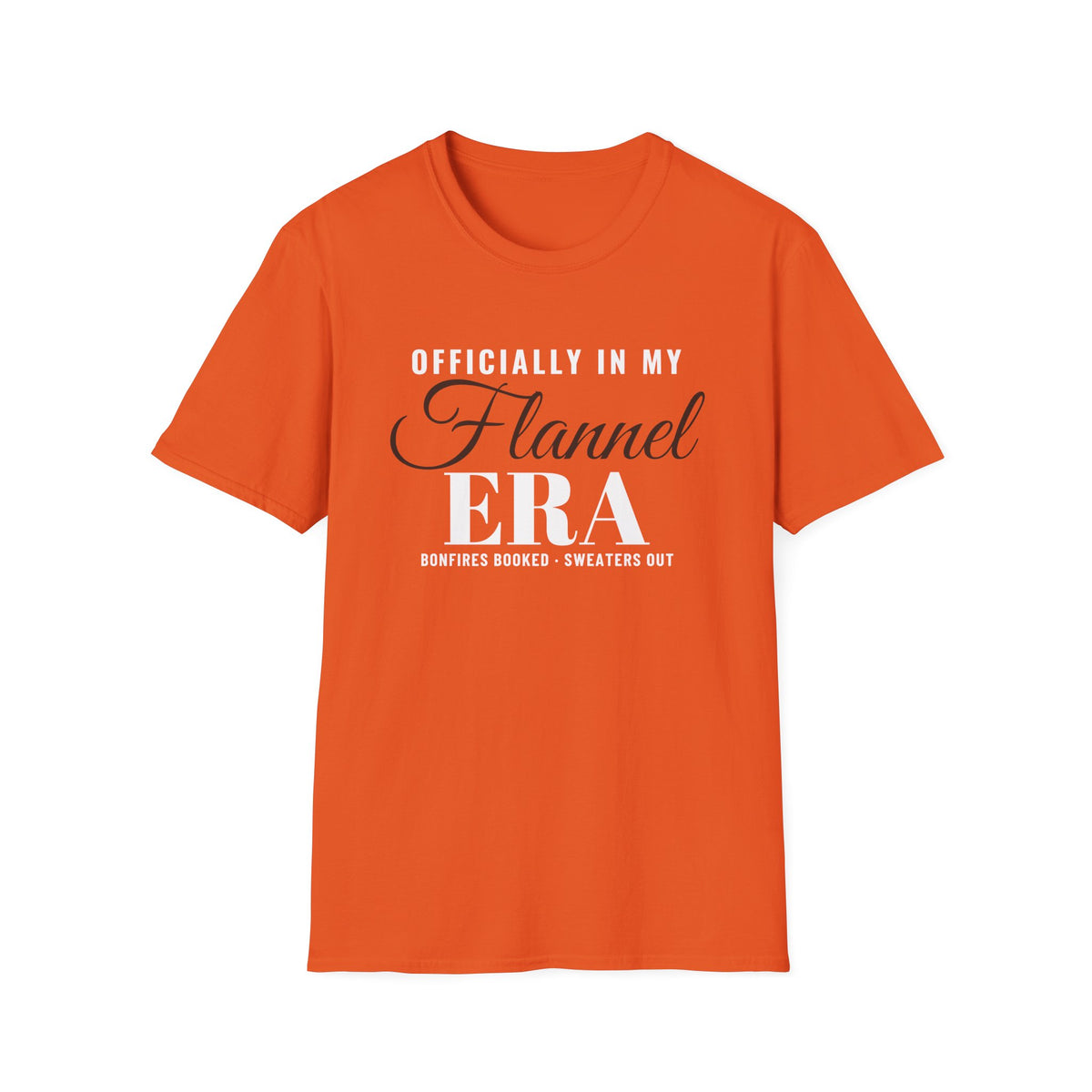 Officially In My Flannel Era Funny Fall T-Shirt – Gifted Porch, view 4