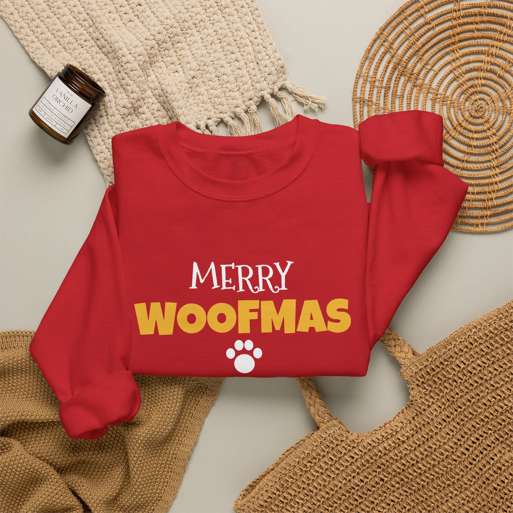 Merry Woofmas Dog Christmas Sweatshirt