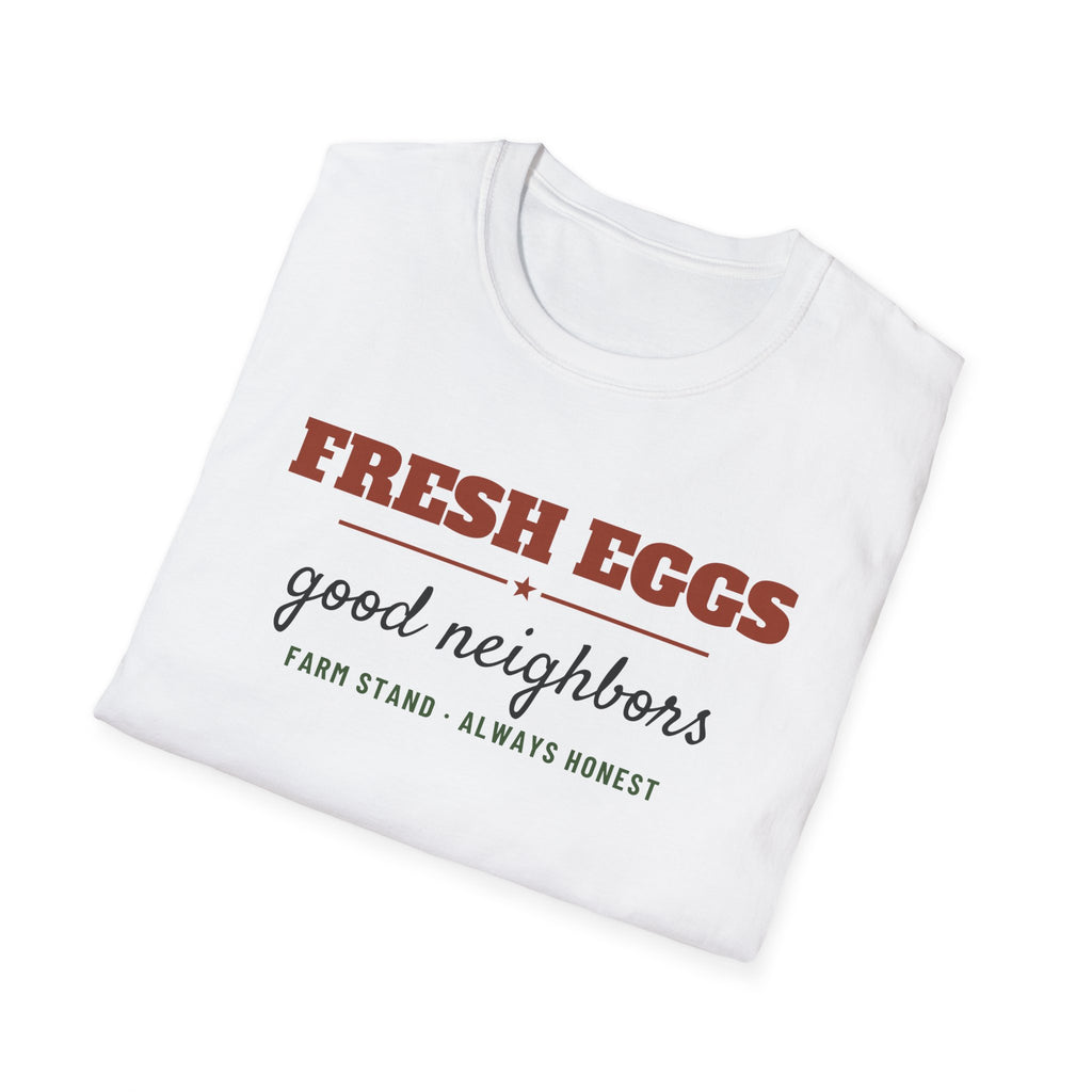 Fresh Eggs Good Neighbors Farm T-Shirt – Gifted Porch, view 5