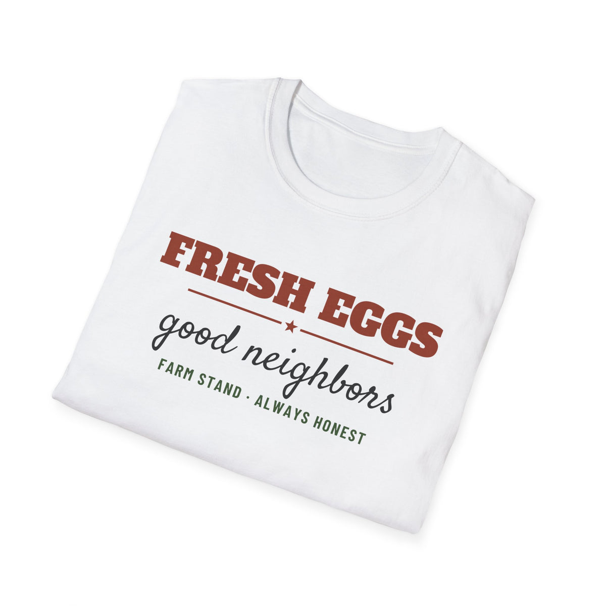 Fresh Eggs Good Neighbors Farm T-Shirt – Gifted Porch, view 5