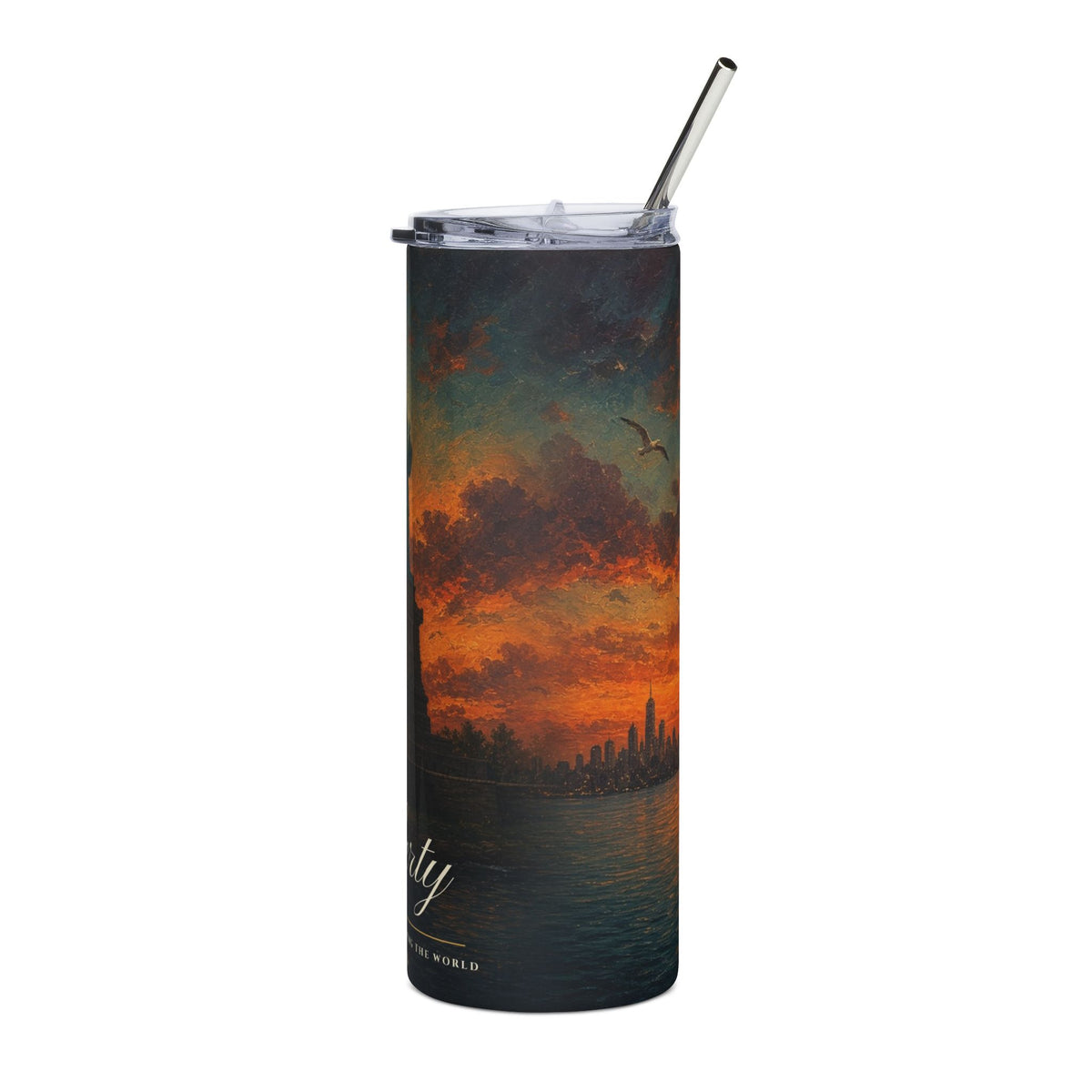 Statue of Liberty Sunset 20oz Tumbler