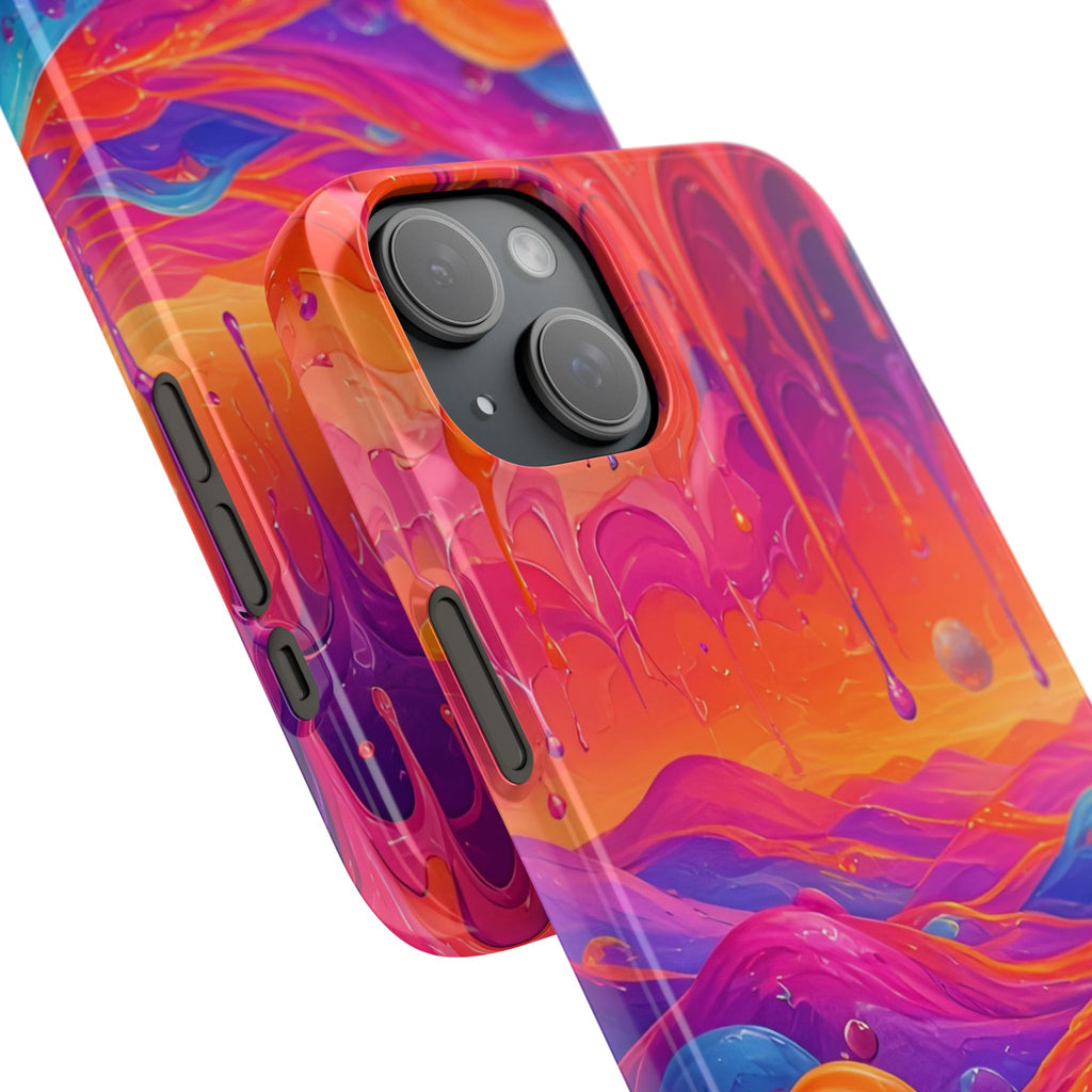 Melting Sunset Abstract Phone Case