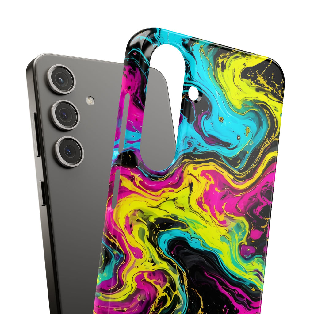 Neon Marble Abstract Phone Case