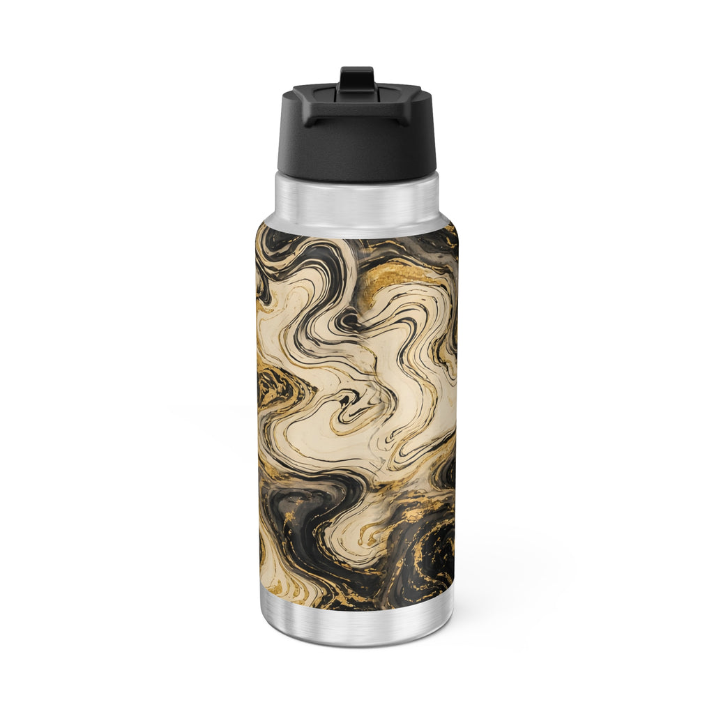 Black & Gold Ink 32oz Tumbler