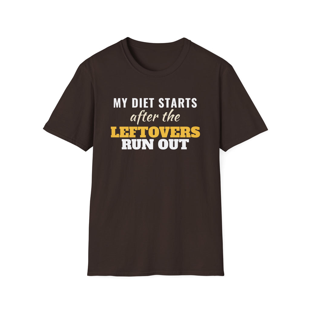 Diet Starts After The Leftovers Run Out Thanksgiving T-Shirt – Gifted Porch, view 6