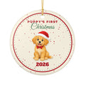 Puppy's First Christmas 2026 Dog Christmas Ornament – Gifted Porch, view 2