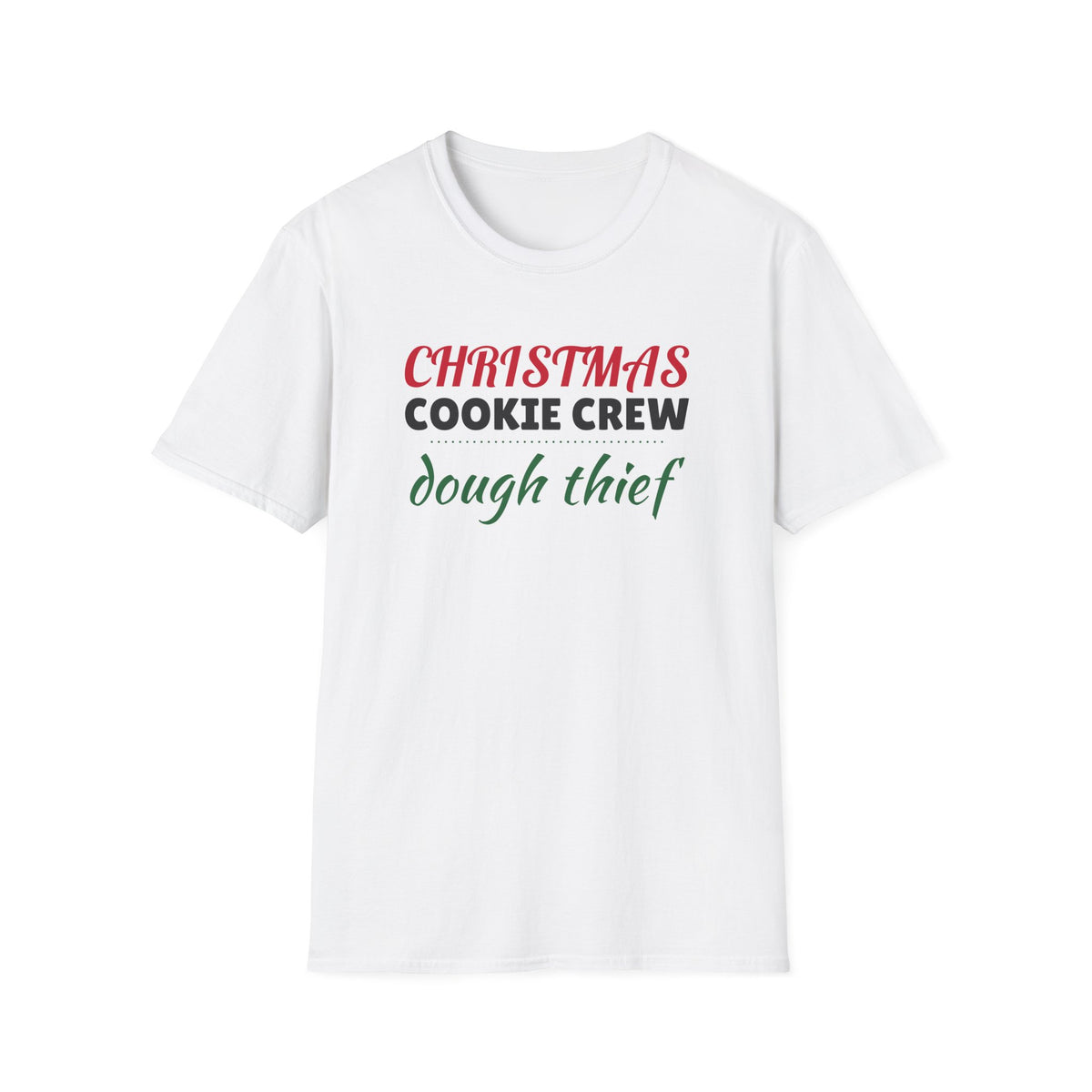 Christmas Cookie Crew Dough Thief Matching Family T-Shirt – Gifted Porch, view 1