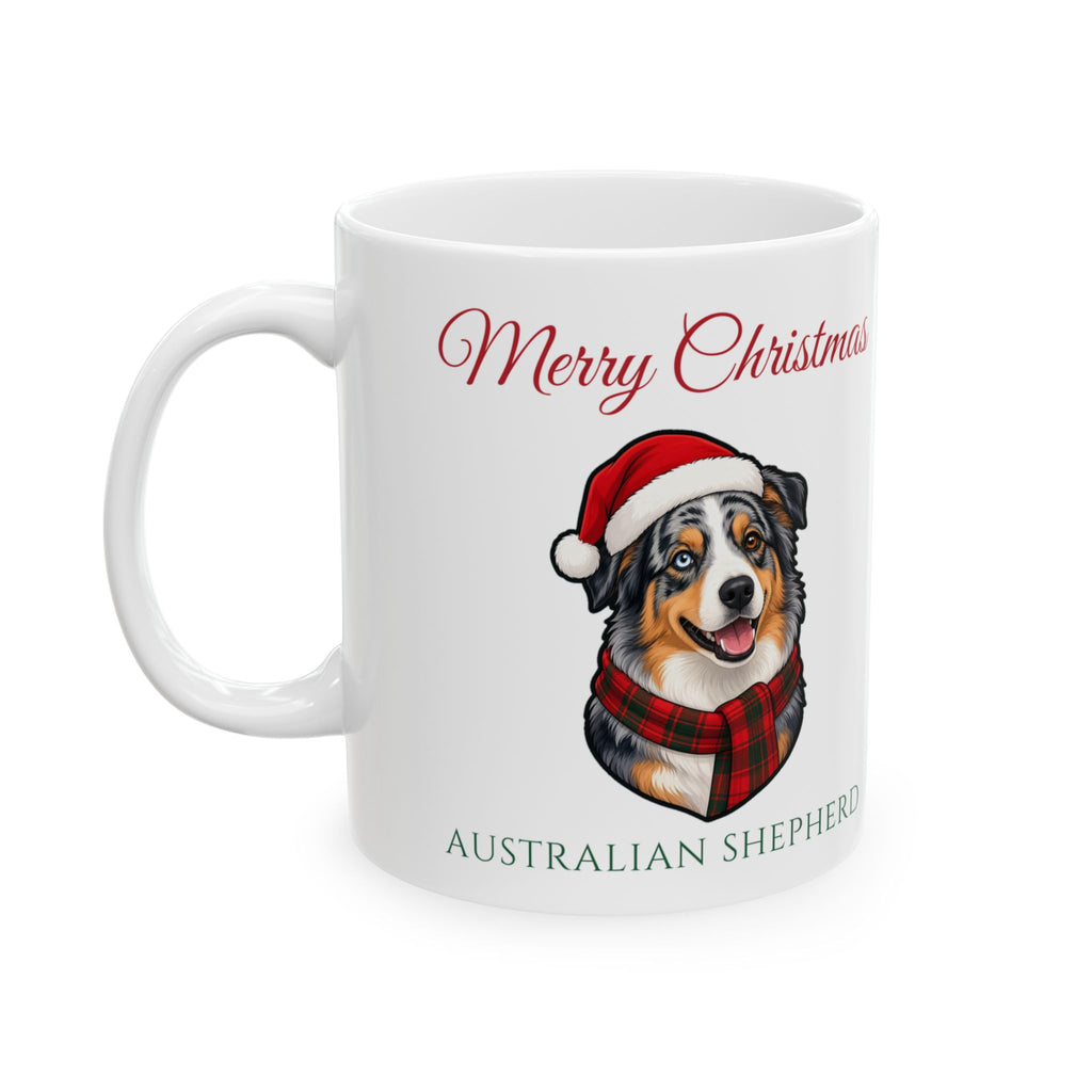 Australian Shepherd Dog Christmas Mug – Gifted Porch, view 1