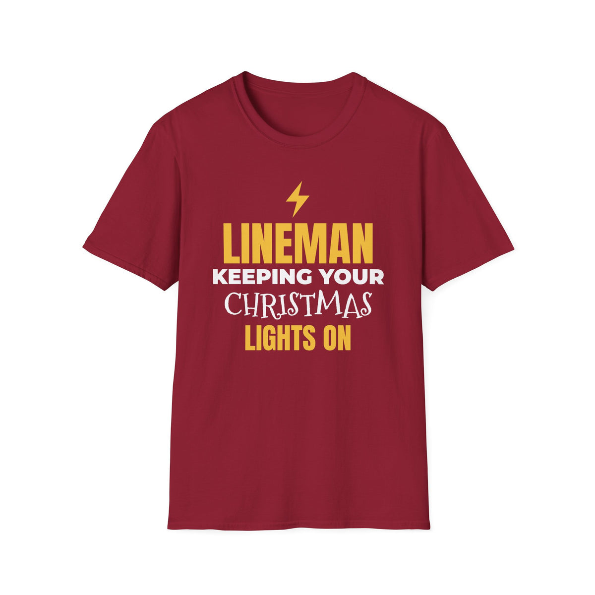 Lineman Keeping Your Christmas Lights On T-Shirt Power Lineman Holiday Gift – Gifted Porch