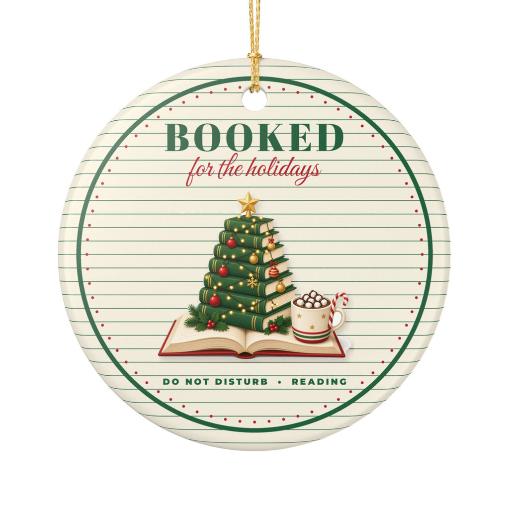 Booked For The Holidays Book Lover Christmas Ornament – Gifted Porch, view 2