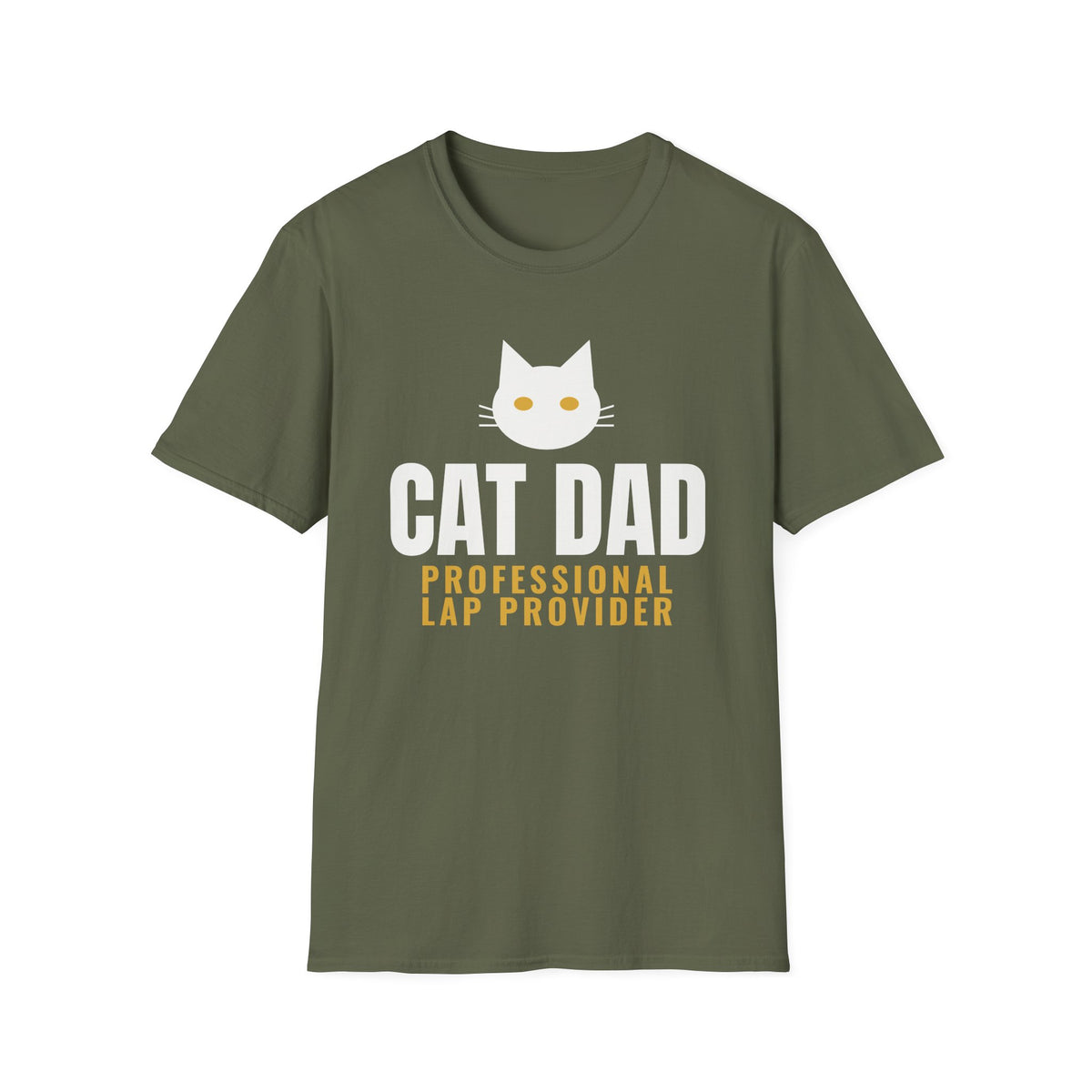 Cat Dad Professional Lap Provider Funny Cat Lover T-Shirt Gift for Men Tee – Gifted Porch