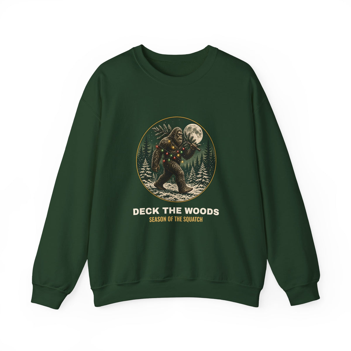 Deck The Woods Sasquatch Sweatshirt
