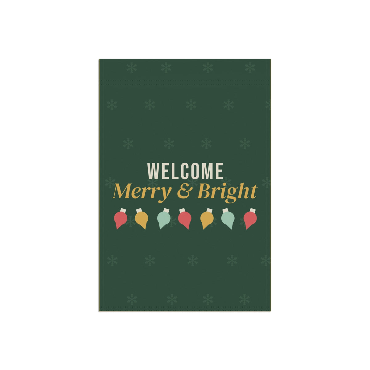 Merry And Bright Welcome Christmas Garden Flag