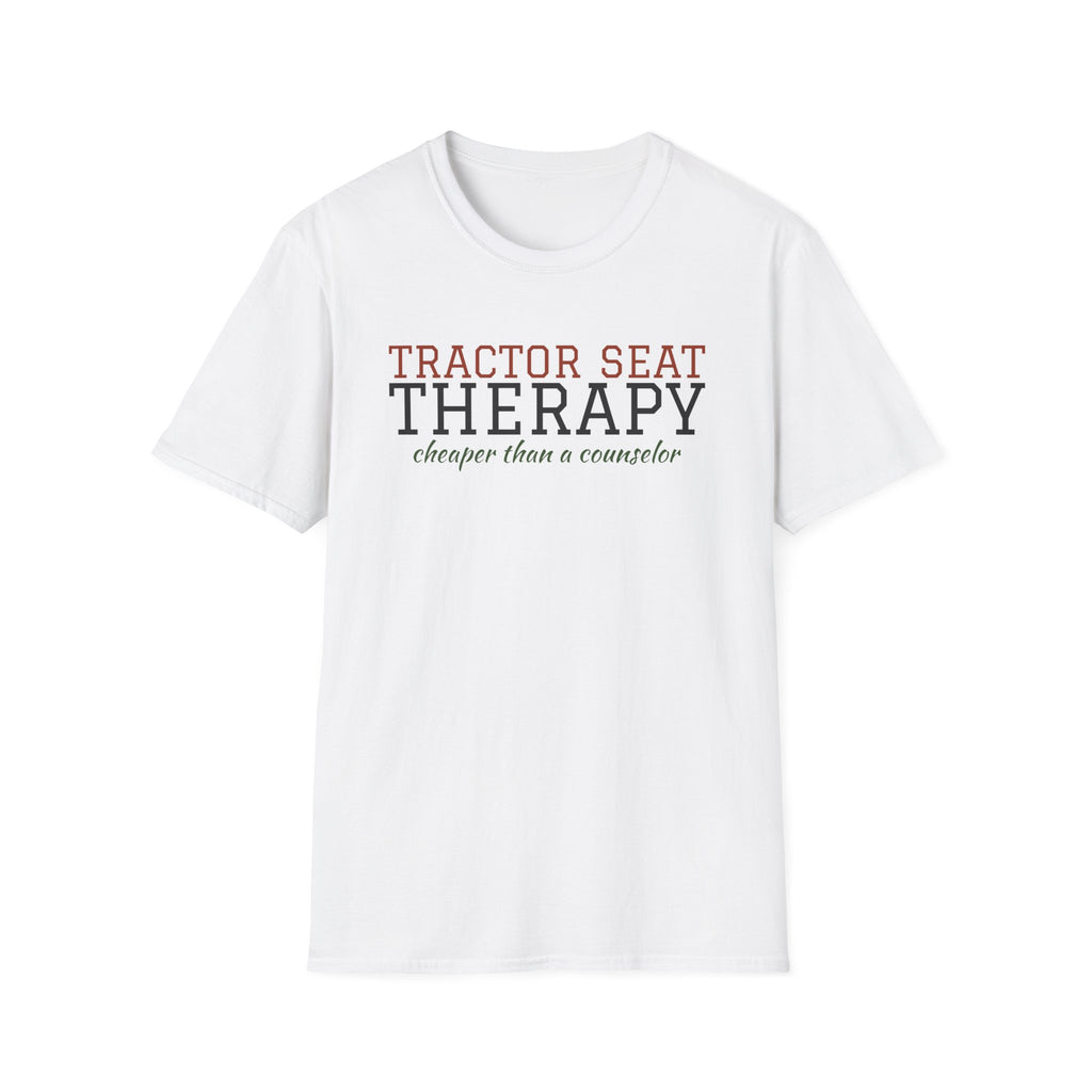 Tractor Seat Therapy Farm T-Shirt – Gifted Porch, view 1