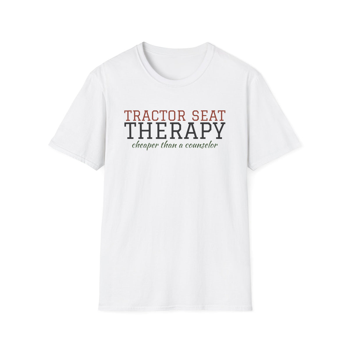 Tractor Seat Therapy Farm T-Shirt – Gifted Porch, view 1