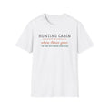 Hunting Cabin Where Stories Grow Funny Hunting T-Shirt – Gifted Porch, view 1