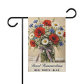 Summer Wildflowers garden flag – patriotic garden flag by Gifted Porch