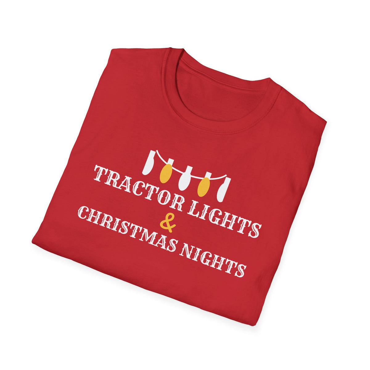 Tractor Lights And Christmas Nights Farm T-Shirt – Gifted Porch, view 16