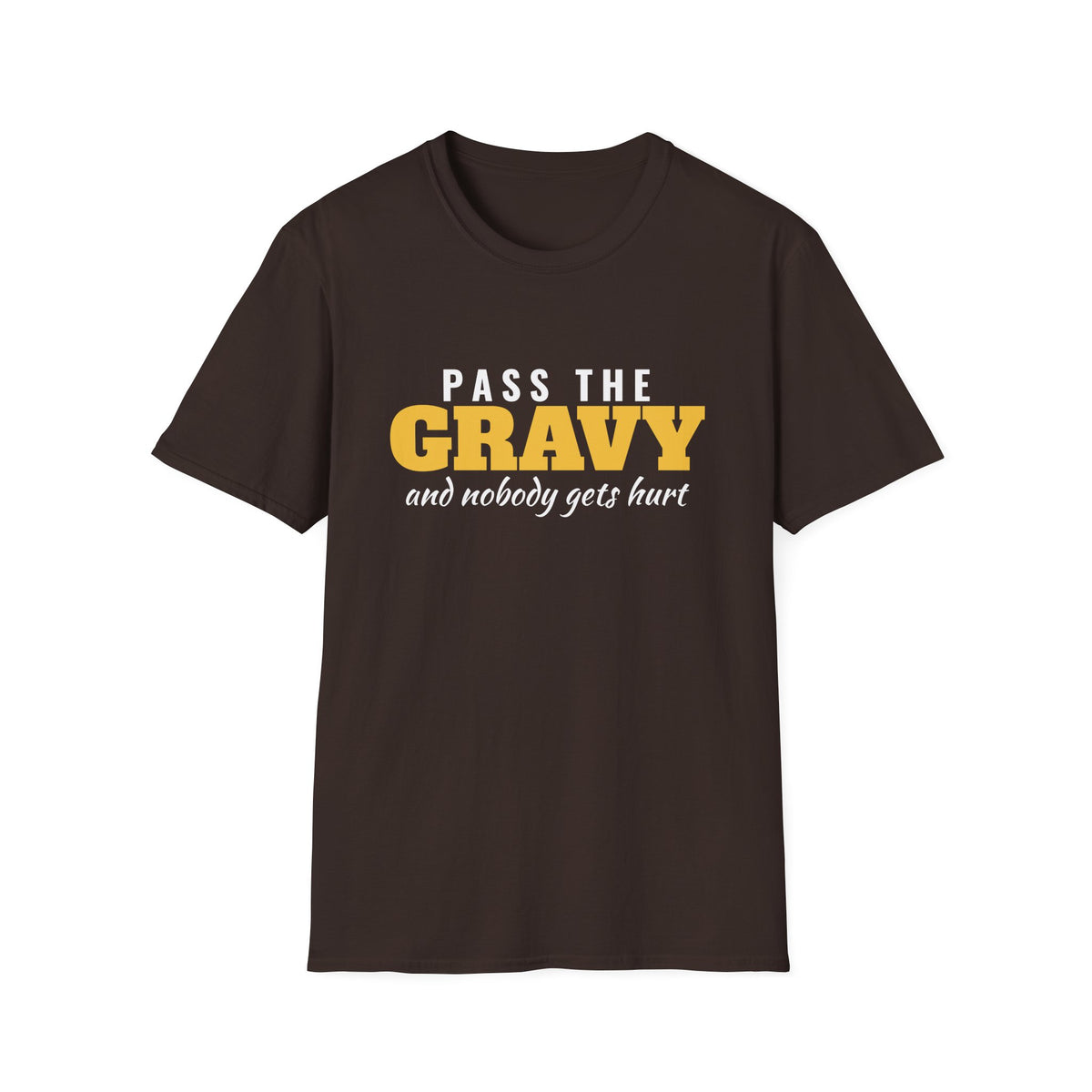Pass The Gravy And Nobody Gets Hurt Thanksgiving T-Shirt – Gifted Porch, view 6