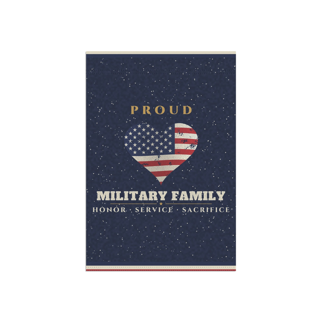 Proud Military Family Garden Flag
