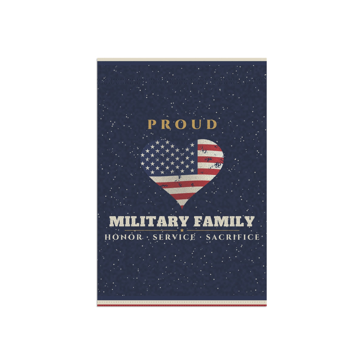 Proud Military Family Garden Flag