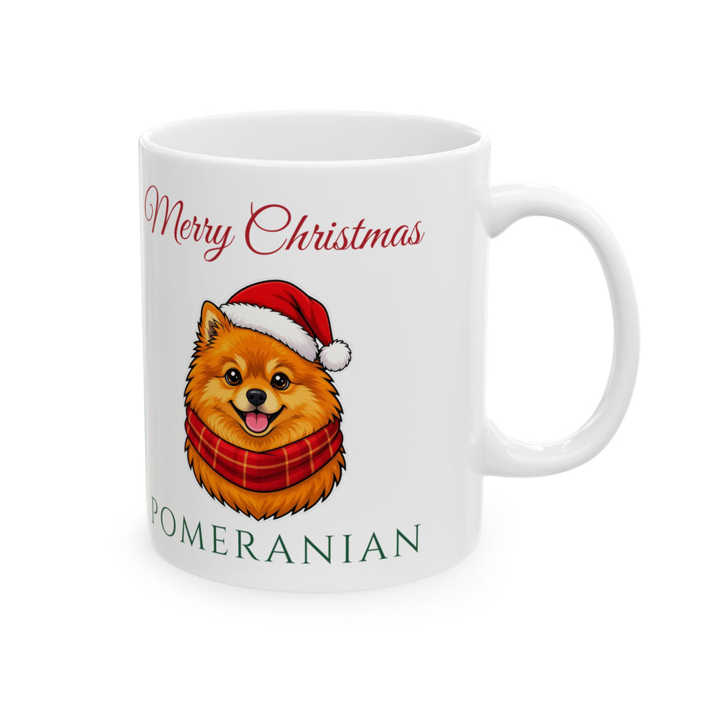 Pomeranian Dog Christmas Mug